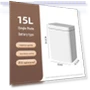 Smart Induction Trash Can with Lid — Kitchen Cans, Perfect choice for your home
