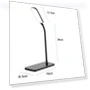 LED Desk Lamp with Wireless Charger and USB Port — Desk & Table Lighting, DC-HOME Textile