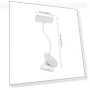 Rechargeable LED Reading Lamp with Clip — Reading Lights, DC-HOME Textile