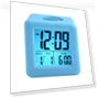 Square Silicone Alarm Clock with LCD Display — Alarms & Clocks, DC-HOME Textile