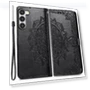 Mandala Pattern Embossed PU Wallet Folio Case Stand — Phone Accessories, Smartwatch 2025