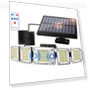 Solar Outdoor Motion Sensor Light — Outdoor Security & Flood Lighting, SAMURAI STYLE