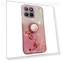 Ring Kickstand TPU Case Gradient Glitter Flower Pattern Phone Cover — Phone Accessories, KADEM