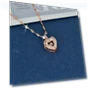 Smart Double Necklace with Peach Heart — Smart Jewelry, Commodity Jewel