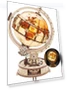 DIY Wooden Globe Night Light Puzzle Kit — Educational, Robotime