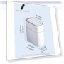 Smart Trash Bin for Bathroom — Kitchen Cans, Simple and warm