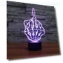Acrylic LED Night Light with Skull and Hand Design — Night Lights, NobleRot