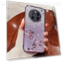 Flower Pattern Rhinestone Decor TPU Case — Phone Accessories, Smartwatch 2025