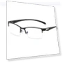 Minimalist Metal Half-Rim Multifocal Glasses — Reading Glasses, Value Vault